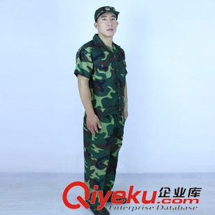 軍訓迷彩服套裝 廠家直銷 21林地短袖迷彩服套裝 夏季軍訓服套裝 軍迷服原始圖片2