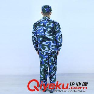 夏裝工作服 廠家直銷(xiāo) 加工訂制大中學(xué)生叢林海洋軍訓(xùn)迷彩服套裝 長(zhǎng)袖軍迷服原始圖片3