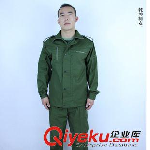 軍迷春秋裝 廠家直銷春秋款藍綠色滌棉滌卡陸海冬防風耐磨軍迷作訓服套裝