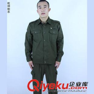 軍迷夏裝 廠家直銷2015款男士綠純棉水洗外軍夾克休閑款夏季長袖休閑套裝