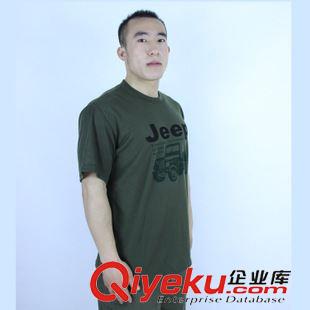 針織 2015夏季外軍綠圓領(lǐng)男式短袖t恤 軍迷半袖t恤廣告衫定制 tj現(xiàn)貨原始圖片3