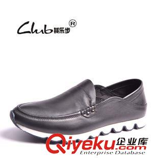 皮鞋 2015春季新款真皮外貿(mào)男鞋 時(shí)尚品牌休閑男士皮鞋 英倫套腳潮鞋子