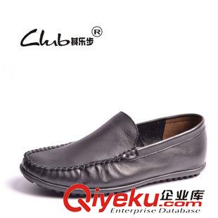 樂(lè)福鞋 供應(yīng)2015新款真皮男鞋 樂(lè)福鞋男單鞋 廣州休閑鞋批發(fā)外貿(mào)原單皮鞋