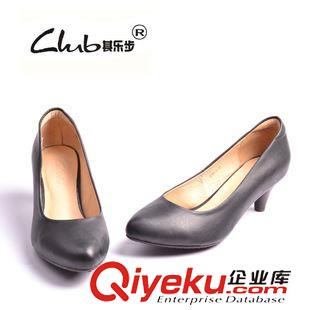 坡跟鞋 2015秋季新款歐洲站zp女士單鞋 細跟潮女鞋 明星同款職業工作鞋原始圖片2