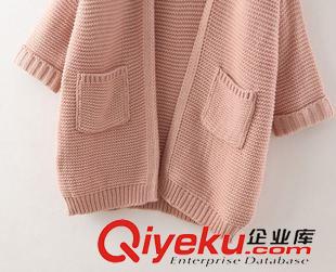 針織衫、毛衣 2015秋冬新款韓版正反兩穿毛衣開衫針織衫 外套女原始圖片3