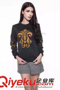 衛(wèi)衣 絨衣 供應(yīng)2015新品女裝 歐美風(fēng)專柜品質(zhì)圓領(lǐng)長(zhǎng)袖全身刺繡款衛(wèi)衣原始圖片3
