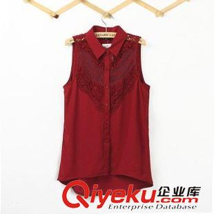 女式襯衫 供應2015新款女裝 翻領長袖牛津紡刺繡愛心襯衫 韓版襯衣