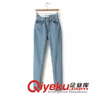 牛仔褲 現(xiàn)貨供應(yīng) 2015新款歐美AA高腰牛仔褲女 哈倫休閑長褲 低價批發(fā)原始圖片2