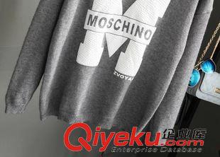 9月26號 周六上新 PA歐洲站時尚女裝打底衫 2015秋冬季新品M字母后背花邊針織衫毛衣原始圖片3