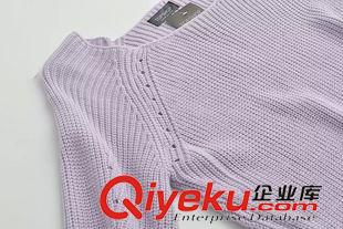 9月23號 周三上新 LL韓版新款2015秋季兩側(cè)開叉圓領(lǐng)寬松毛衣女休閑套頭針織衫潮百搭原始圖片3