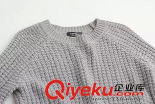 9月23號 周三上新 LL 2015秋季新款森女系經典小格紋套頭圓領毛衣女長袖百搭針織衫原始圖片2
