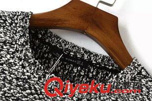 9月22號 周二上新 BB2015秋季新款歐美dp下擺開叉喇叭袖修身針織衫女長袖套頭毛衣原始圖片2