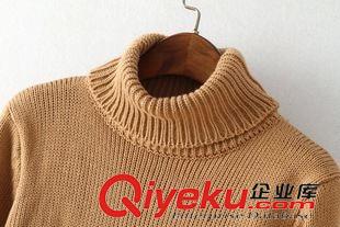 9月9號(hào) 周三上新 BC秋冬新品韓版時(shí)尚女裝中長款高領(lǐng)下擺開叉純色毛衣顯瘦連衣裙潮原始圖片3