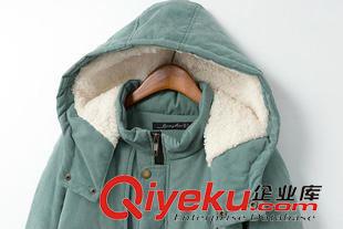 棉衣 秋冬新款棉服女中長款加厚軍工棉衣杉杉來了同款休閑外套一件起批原始圖片3