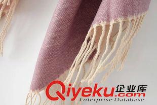 圍巾/披肩 XYY2015秋冬歐美新品幾何圖案色塊提花仿羊絨流蘇圍巾披肩女保暖原始圖片3