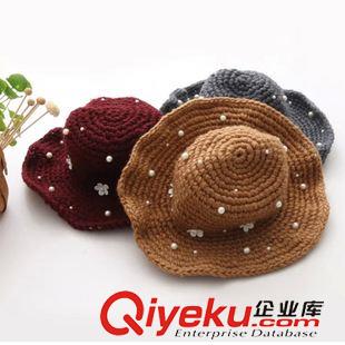 帽子 QD針織帽尖頭巫師帽毛球毛線帽韓版秋冬女帽漁夫帽盆帽潮針尖帽子