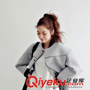 外套 2015秋季新潮款太空棉空氣層女裝寬松廓形外套開衫中長夾克原始圖片3