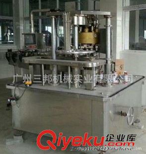 液體（粘稠液體）定量灌裝機(jī) 廣東高速灌裝封口機(jī) 4頭旋轉(zhuǎn)式灌裝封口機(jī) 脈動飲料灌裝封口機(jī)原始圖片2
