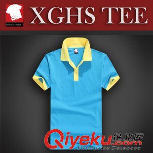 翻領(lǐng)短袖T恤 t恤定做工作翻領(lǐng)精梳全棉廣告衫diy情侶撞色短袖休閑普通促銷t恤原始圖片2