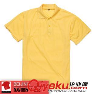 翻領(lǐng)短袖T恤 【北京新光紅裳】現(xiàn)貨200克中性翻領(lǐng)短袖滌棉純色衫 可印LOGO原始圖片3