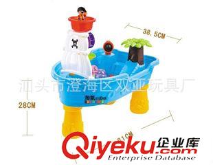 沙灘玩具 zp海貝星兒童沙灘玩具 海盜船沙灘桌 沙灘玩沙玩水戲水玩具原始圖片2