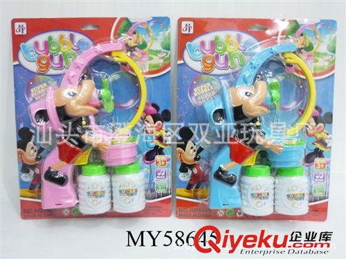 泡泡槍 兒童電動(dòng)玩具 吹泡泡玩具 電動(dòng)燈光音樂泡泡槍 兩色混裝原始圖片2