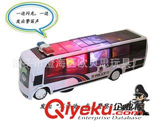 遙控車 兒童電動玩具車/新款電動萬向警車/3D燈光音樂電動萬向巴士警車