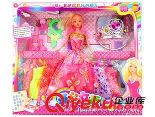 芭比娃娃/巴拉拉小魔仙類 批發(fā)芭芘公主豪華套裝大禮盒 公仔玩偶 女孩換裝過家家玩具原始圖片2