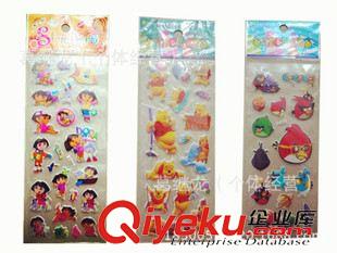 嬰幼兒早教類玩具 兒童 卡通動畫人物貼畫 貼紙 手機裝飾貼紙 透明 立體 大量批發(fā)原始圖片2
