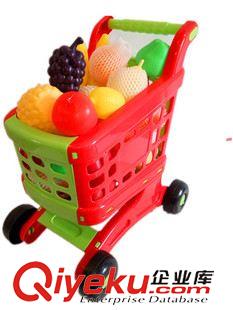 嬰幼兒早教類玩具 仿真兒童過家家玩具 超市手推車購物水果蔬菜購物車 低價(jià)批發(fā)原始圖片2