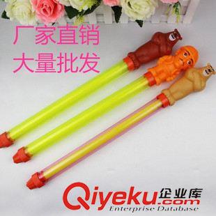 夏天水槍類玩具 廠家直銷戲水玩具 氣筒式熊出沒塑料單管水炮水槍單頭雙頭三頭