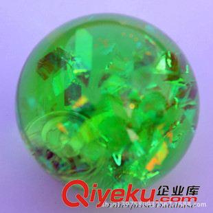 閃光 武器 投影類玩具 直銷處理 閃光 6.5CM彩帶發(fā)光水晶  透明 彈力球兒童玩具原始圖片2