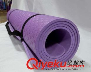 小型健身器材 環(huán)保無味8mm初學(xué)者防滑加厚PE瑜伽墊批發(fā) 防潮墊 送背帶原始圖片2