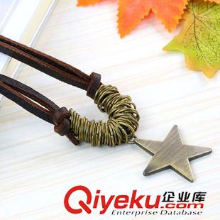 10月27號新品 新款復(fù)古風(fēng)韓版非主流十字架船錨帽子吊墜男士zp項鏈義烏批發(fā)原始圖片3