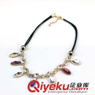10月19號新品 韓版時尚皮繩項鏈 鎖骨鏈女配飾 十元店貨源義烏精品批發(fā)淘寶熱賣原始圖片3