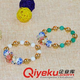 10月19號新品 熱銷新款韓版串珠玫瑰花鎖骨項鏈手工飾品女士首飾義烏精品批發(fā)