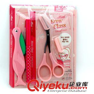 10月6號新品 廠家直銷韓版修眉剪+眉剪+眉筆+眉卡四件套 10元店貨源 淘寶熱賣原始圖片3