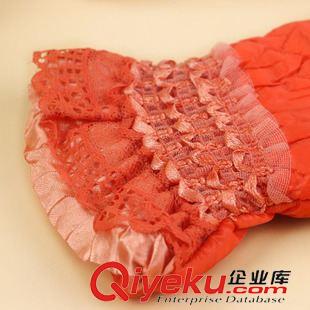 10月3號新品 秋冬熱賣蕾絲邊加厚手套 新款防風保暖女士戶外手套 10元店貨源原始圖片3