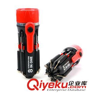 手電 多功能手電螺絲刀帶LED燈 地攤五金批發 家用組合工具 十元店貨源