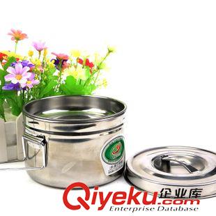 廚房工具 14cm不銹鋼飯盒雙層學(xué)生防燙手圓形便當(dāng)盒十元店貨源義烏精品批發(fā)