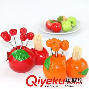 廚房工具 新奇特餐具不銹鋼水果叉帶牙簽 義烏十元店精品貨源批發(fā)廠家直銷原始圖片2