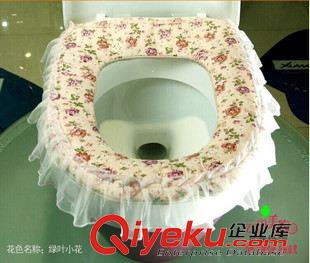 衛浴用品 9.9 十元店貨源 gd座便暖墊 馬桶圈 布藝蕾絲馬桶墊  義烏批發原始圖片3