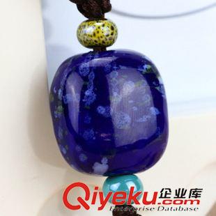 項鏈 義烏精品貨源批發 百搭裝飾 毛衣鏈 工原創民族風陶瓷毛衣鏈原始圖片3