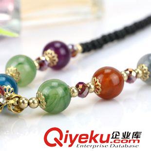 項鏈 女式民族風(fēng)黑色串珠毛衣鏈 長款手工項鏈 十元精品飾品批發(fā)原始圖片3