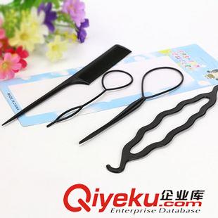 美發(fā)工具 便攜式盤發(fā)針盤發(fā)器 穿發(fā)棒 盤發(fā)器套裝2元店 地?cái)傌浽?義烏批發(fā)原始圖片2