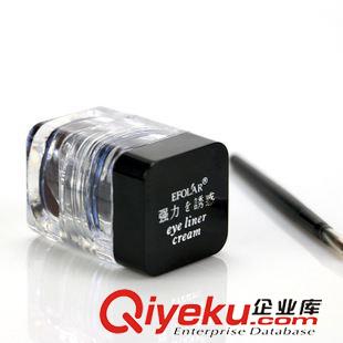 眼線膏、眼線液、眼影 不暈染眼線膏+眼線掃 黑色 化妝品 彩妝 十元店貨源 義烏批發(fā)