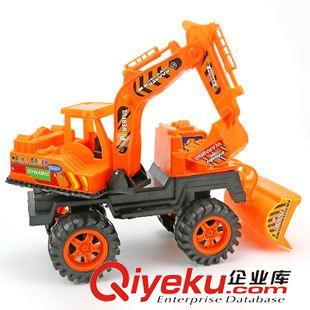 玩具 十元店貨源 兒童玩具 挖土機推土兩用車工程車 9元9地攤專批 批發(fā)原始圖片3