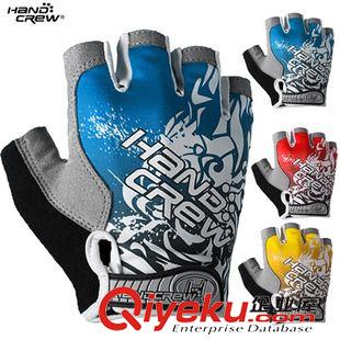 運動護具 HaNDCReW防滑健身手套 運動護具器械半指啞鈴單杠健身房鍛煉男女原始圖片2