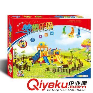 益智玩具類 供應(yīng)90塊SM142182夢(mèng)想樂(lè)園積木玩具（中文）兒童玩具  游戲積木