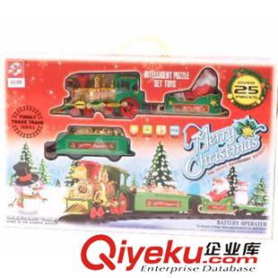 組合類玩具 供應(yīng)SM051613電動圣誕音樂萬向軌道火車、電動玩具、卡通軌道玩具